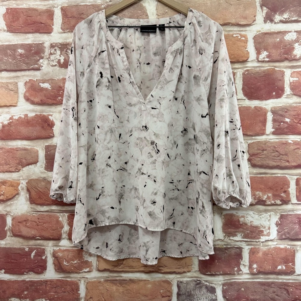 Cynthia Rowley Top Women's XL Multicolor Floral Abstract Casual Career Shirt